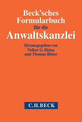 Heinz Ritter Beck Sches Formularbuch Fur Die Anwaltskanzlei Mangelexemplar Kann Leichte Gebrauchsspuren Aufweisen Sonderangebot Ohne