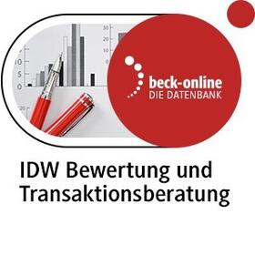 beck-online. IDW Bewertung und Transaktionsberatung | C.H.Beck | Datenbank | sack.de