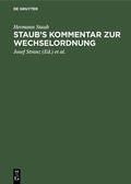 Staub / Stranz |  Staub’s Kommentar zur Wechselordnung | eBook | Sack Fachmedien