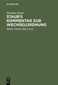 Staub / Stranz |  Staub's Kommentar zur Wechselordnung | eBook | Sack Fachmedien