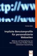 Balzer |  Implizite Benutzerprofile für personalisierte Webseiten | eBook | Sack Fachmedien