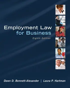 Bennett-Alexander / Hartman |  Employment Law for Business | Buch |  Sack Fachmedien