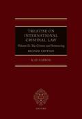 Ambos |  Treatise on International Criminal Law: Volume II: The Crimes and Sentencing | Buch |  Sack Fachmedien
