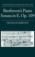 Marston |  Beethoven's Piano Sonata in E, Op. 109 | Buch |  Sack Fachmedien