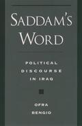 Bengio |  Saddam's Word | Buch |  Sack Fachmedien