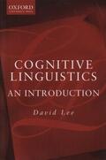 Lee |  Cognitive Linguistics | Buch |  Sack Fachmedien
