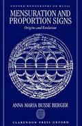Busse Berger |  Mensuration and Proportion Signs: Origins and Evolution | Buch |  Sack Fachmedien