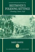Cooper |  Beethoven's Folksong Settings: Chronology, Sources, Style | Buch |  Sack Fachmedien