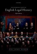 Baker |  Introduction to English Legal History | Buch |  Sack Fachmedien
