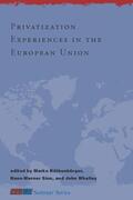 Köthenbürger / Sinn / Whalley |  Privatization Experiences in the European Union | Buch |  Sack Fachmedien