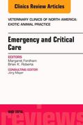 Fordham / Roberts |  Emergency and Critical Care, an Issue of Veterinary Clinics of North America: Exotic Animal Practice: Volume 19-2 | Buch |  Sack Fachmedien