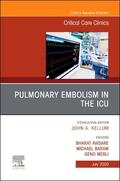 Merli / Awsare / Baram |  PULMONARY EMBOLISM IN THE ICU | Buch |  Sack Fachmedien