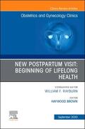 Brown |  New Postpartum Visit: Beginning of Lifelong Health, an Issue of Obstetrics and Gynecology Clinics, Volume 47-3 | Buch |  Sack Fachmedien