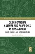 Ribeiro |  Organizational Culture and Paradoxes in Management | Buch |  Sack Fachmedien