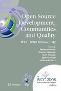 Russo / Damiani / Hissam |  Open Source Development, Communities and Quality | Buch |  Sack Fachmedien