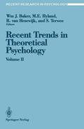 Baker / Terwee / Hyland |  Recent Trends in Theoretical Psychology | Buch |  Sack Fachmedien