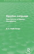 Budge |  Egyptian Language | Buch |  Sack Fachmedien
