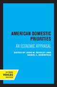 Quigley / Rubinfeld |  American Domestic Priorities | Buch |  Sack Fachmedien