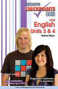 Hayes |  Cambridge Checkpoints VCE English Units 3&4 2011 | Buch |  Sack Fachmedien
