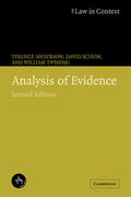 Anderson / Schum / Twinning |  Analysis of Evidence | Buch |  Sack Fachmedien