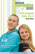 Hayes |  Cambridge Checkpoints VCE English Units 3 and 4 2009 | Buch |  Sack Fachmedien