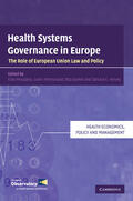 Baeten / Mossialos / Permanand |  Health Systems Governance in Europe | Buch |  Sack Fachmedien