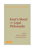 Hoeffe / Ameriks / Höffe |  Kant's Moral and Legal Philosophy | Buch |  Sack Fachmedien