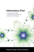 Evernden |  Information First | Buch |  Sack Fachmedien