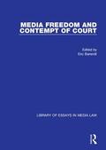 Barendt |  Media Freedom and Contempt of Court | Buch |  Sack Fachmedien