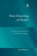 Williams |  Most Deserving of Death? | Buch |  Sack Fachmedien