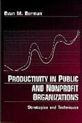 Berman |  Productivity in Public and Non Profit Organizations: Strategies and Techniques | Buch |  Sack Fachmedien