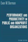 Berman |  Performance and Productivity in Public and Nonprofit Organizations | Buch |  Sack Fachmedien