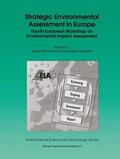 Wagner / Kleinschmidt |  Strategic Environmental Assessment in Europe | Buch |  Sack Fachmedien