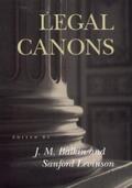 Balkin / Levinson |  Legal Canons | eBook | Sack Fachmedien