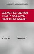 Kohr |  Geometric Function Theory in One and Higher Dimensions | Buch |  Sack Fachmedien