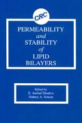 Disalvo / Simon |  Permeability and Stability of Lipid Bilayers | Buch |  Sack Fachmedien