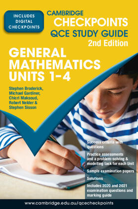 Cambridge Checkpoints QCE General Mathematics Units 1-4 Digital Code | Cambridge University Press | Datenbank | sack.de
