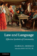 Berman / Witte, Jr |  Law and Language | Buch |  Sack Fachmedien