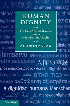 Barak |  Human Dignity | Buch |  Sack Fachmedien
