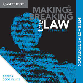Cambridge Making and Breaking the Law VCE Units 3 and 4 Interactive Textbook | Cambridge University Press | Datenbank | sack.de