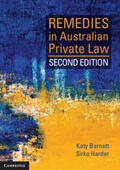 Barnett / Harder |  Remedies in Australian Private Law | Buch |  Sack Fachmedien