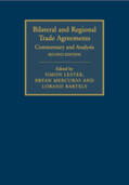 Bartels / Lester / Mercurio |  Bilateral and Regional Trade Agreements | Buch |  Sack Fachmedien