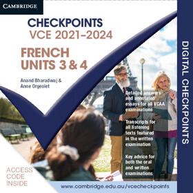 Cambridge Checkpoints VCE French Units 3&4 2021–2024 Digital Code | Cambridge University Press | Datenbank | sack.de