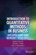 Kolluri / Panik / Singamsetti |  Introduction to Quantitative Methods in Business: With Applications Using Microsoft Office Excel | Buch |  Sack Fachmedien