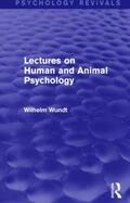 Wundt |  Lectures on Human and Animal Psychology | Buch |  Sack Fachmedien