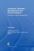 Raje / Rajé |  Transport, Demand Management and Social Inclusion | Buch |  Sack Fachmedien