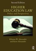Alexander |  Higher Education Law | Buch |  Sack Fachmedien