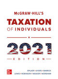 Ayers / Barrick / Robinson |  McGraw-Hill's Taxation of Individuals 2021 Edition | Buch |  Sack Fachmedien
