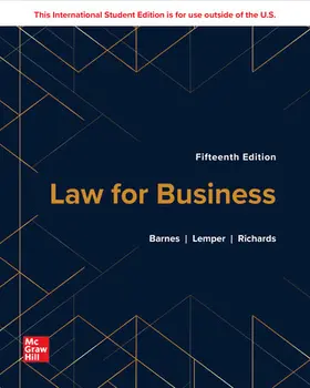Barnes / Richards / Lemper |  ISE Law for Business | Buch |  Sack Fachmedien