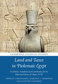  Land and Taxes in Ptolemaic Egypt | Buch |  Sack Fachmedien